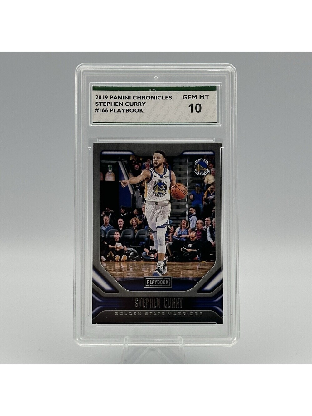 Stephen Curry 2019 Panini Chronicles Playbook #166 Gem MT 10 Graded NBA Card